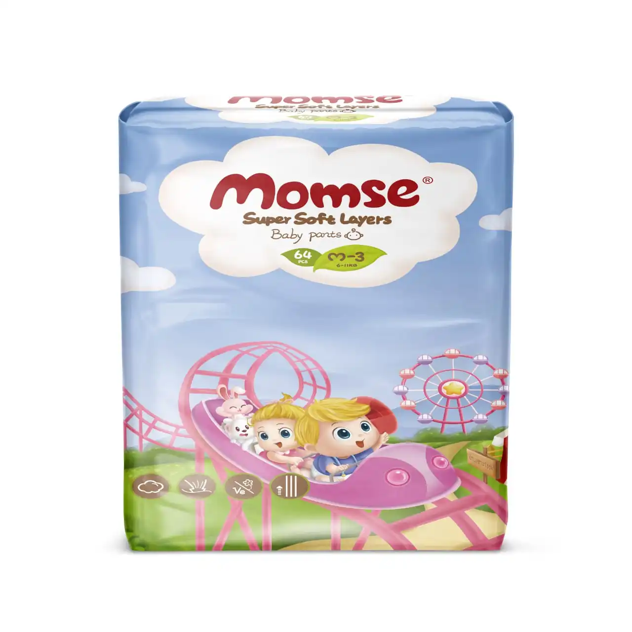 Momse Jumbo Medium Pants 64pcs